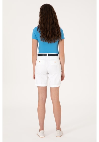 U.s. Polo Assn. Kadın Beyaz Şort / Bermuda 50299160-vr013 Beyaz
