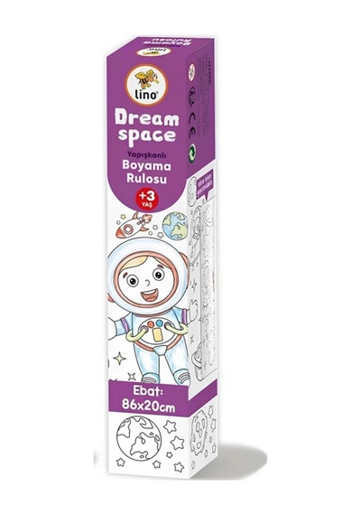 Lino Yapışkanlı Boyama Rulosu Dream Space 86x20 Cm Ls-102