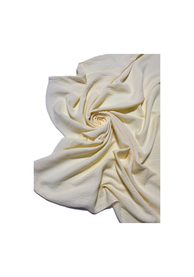 %100 Pamuk Çift Katlı Müslin Kumaş Elbiselik En 140 Cm 4000 -16 Sarı