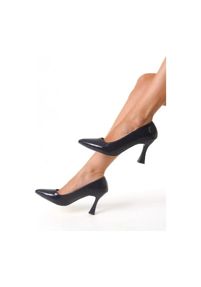 Preshley Kadın Samba Lacivert Rugan 9 Cm Sitiletto Stiletto