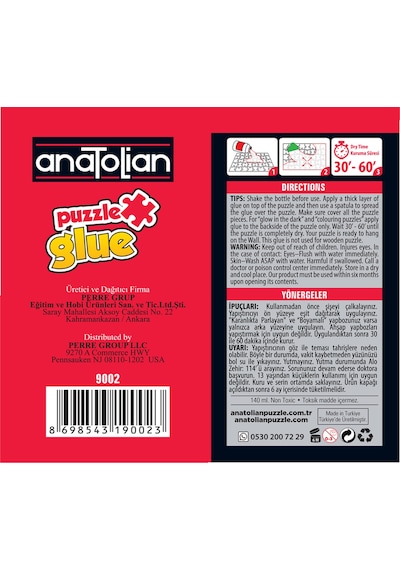 Anatolian 140 ML. Sıvı Puzzle Yapıştırıcısı 9002