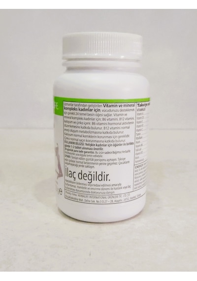 Herbalife Kadınlar için2 Vitamin ve Mineral Kompleks 60 Tablet
