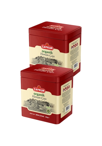Organik Hemşin Hediyelik Teneke Kutu 200 Gr. İkili Paket