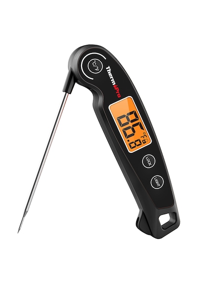 Thermopro TP605B Katlanabilir Problu Profesyonel Gıda Pişirme Termometresi-Siyah