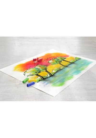 Creative Studio Mini Toz Pastel Boya, 24 Renk, Yarım Boy, Yüksek Pigment, Parlak Renkler, Fiksatif Uyumlu, Tebeşir Ba Çok Renkli