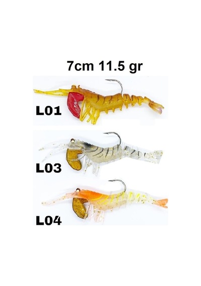 Sea Horse Manıc Shrimp 7Cm 12Gr Silikon Karides Yem
