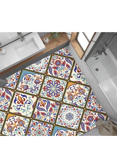 Yer Kaplama Zemin Kaplama Folyosu 65x130 Cm Vintage Turkish