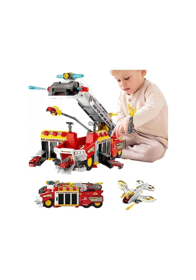 Maxx Wheels Sesli Ve Işıklı Kurtarma Garaj Seti 50200 Fire Rescue