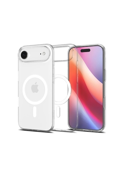 Spigen Apple iPhone Uyumlu Air İle Uyumlu Magsafe Kılıf Liquid Crystal Mag Fit Sararmaya Dayanıklı İnce Beyaz