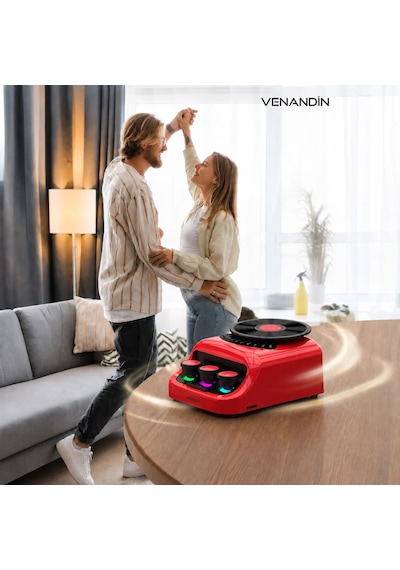 Venandin Z18 Gromo Bluetooth Hoparlör Retro Rgb Hoparlör Ve 360 Dönen Aroma Diskli Esans Koku Dağıtıcı