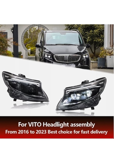 Mercedes - Vito W447 2014 - Ön Far Seti Led W447 Vito Facelıft 2024-