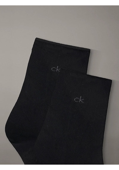 Calvın Kleın Unisex Marka Logolu Günlük Kullanıma Uygun Siyah Çorap C701234368 001