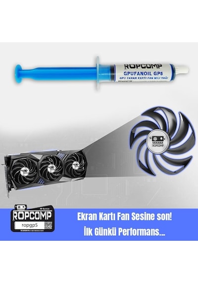 Gpufanoil Gpu Ekran Kartı Fan Mili Yağı Gp5