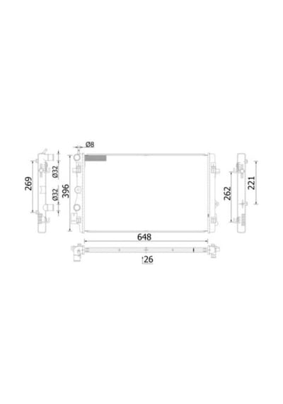 Mahle-knecht-behr Cr2425000s Kuhlmıttelkuhler Audi A1 6r0121253d