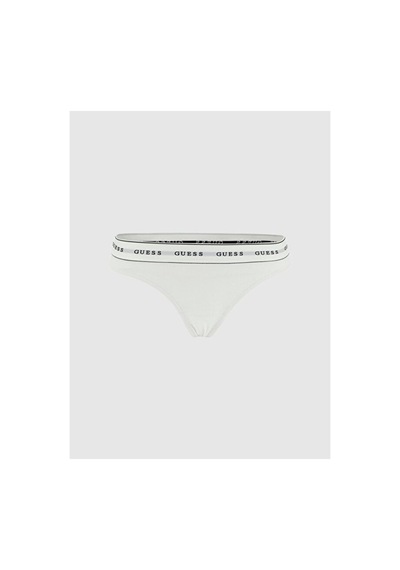 Guess Carrie Kadın Modal Karışımlı Tanga Külot Beyaz