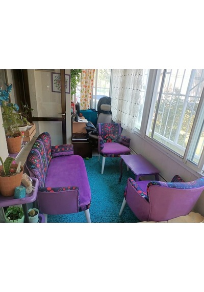 Azra Mobilya Çay Seti Koltuk Takımı-balkon Koltuğu-ofis-büro-bahçe Koltuğu-berjer-koltuk Etnik Desen Mor Azra Mobilya Çay Seti Koltuk Takımı-balkon Koltuğu-ofis-büro-bahçe Koltuğu-berjer-koltuk Etnik Desen Mor