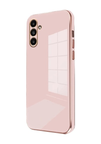 Samsung Galaxy Uyumlu A55 5g Kılıf Volet Silikon - Pembe İtdark140