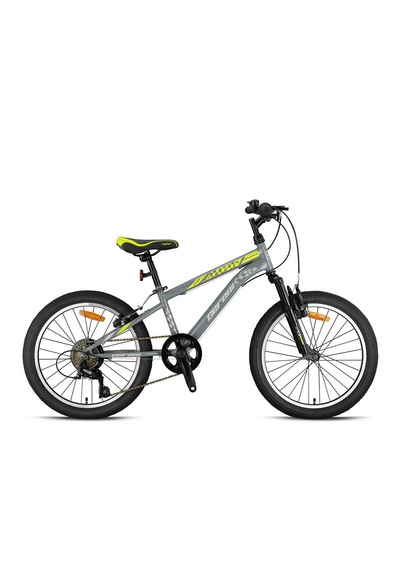 Geroni Mars Plus 20-v Fren 5-9 Yaş Çocuk Bisikleti Nardo Gri-neon Sarı