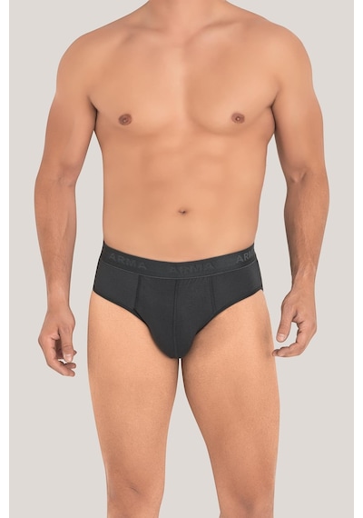 Arma Yıldız Erkek Bambu Slip Külot Düz Füme 3'lü Paket Füme
