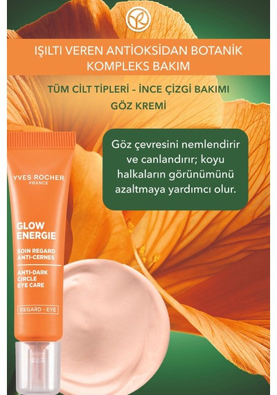 Yves Rocher Göz Kremi-aydınlatıcı Etkili-ışıltı Veren Botanik Kompleks Bakım Glow Energie 15ml-86713