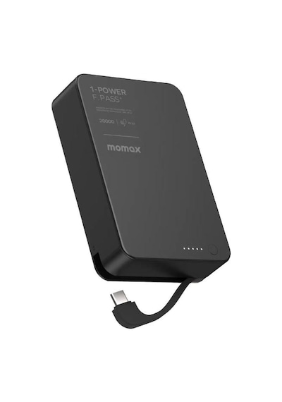 Momax 1-power F.pass+ 20000mah Battery Pack With Built-in Powerbank Siyah