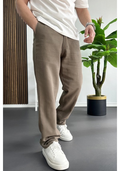 Edwox Erkek Beli Düğmeli Pantolon Kahverengi Edw469 Edwox Erkek Beli Düğmeli Pantolon Kahverengi Edw469