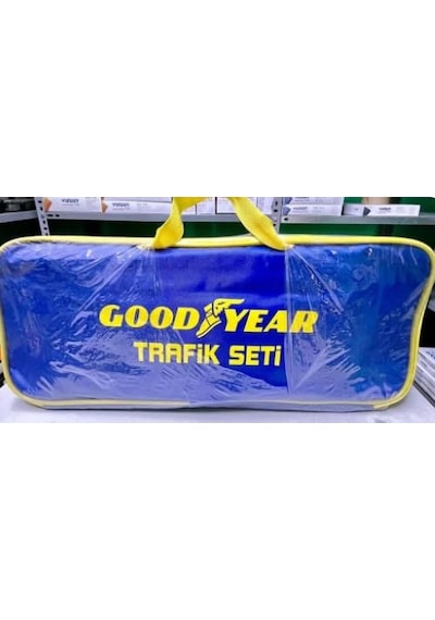 Goodyear Lisansli Tüvtürk Uyumlu Trafik Güvenlik Kiti Beyaz - Gümüş