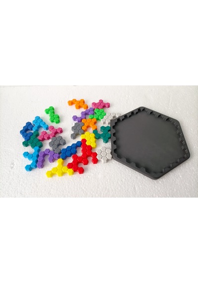 3d Baskı Montessori Altıgen Puzzle - Eğitici Petek Zekâ Ve Mantık Oyunu