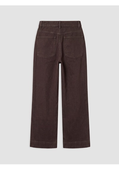 Lcw Modest Kahverengi Yüksek Bel Geniş Paça Kadın Pantolon