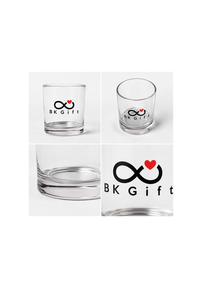 Logonuza Özel 10 Adet 300 Ml Şeffaf Cam Viski Bardağı Kurumsal Hediye Ve Promosyon Seti