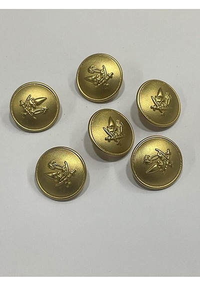 Trençkot Ceket Düğmesi / Gold/ 6 Lı Set /2,3 Cm