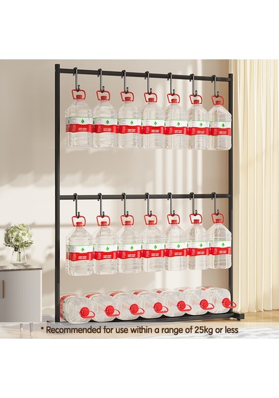 Vusıgn 2 Katlı Karbon Çelik Elbise Askısı Metal Kıyafet Askılığı 100x180 Cm Ahşap Rengi