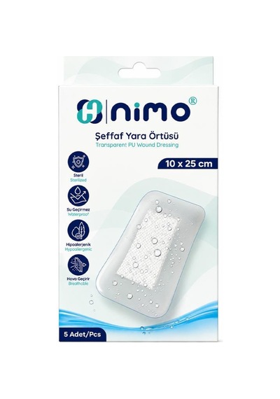 Nimo Şeffaf Yara Örtüsü 10x25 Cm 5li