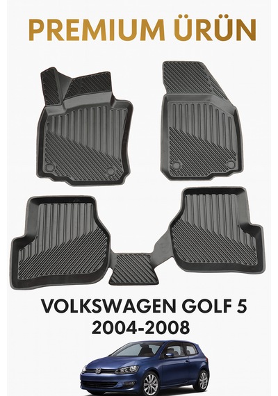 Volkswagen Golf 5 2004-2008 Uyumlu 3d Oto Paspas