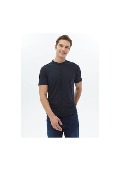 Lacivert Düz Regular Fit Casual Gömlek Lacivert
