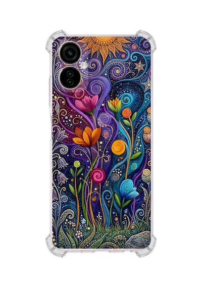 Printify Tecno Camon 19 Neo İle Uyumlu Düşlerin Dansı Serisi Rüyalar Ötesi Tasarımlı Uv Baskılı Köşe Korumalı Antişok Kılıf Şeffaf