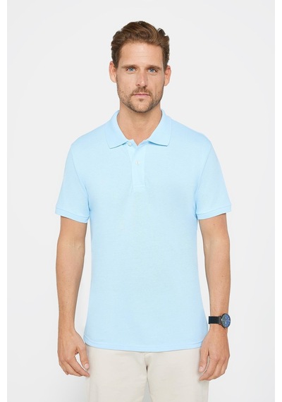 Tudors Erkek Slim Fit Dar Kesim %100 Pamuk Düz Pike Mavi Polo Yaka Tişört-30491 Mavi Tudors Erkek Slim Fit Dar Kesim %100 Pamuk Düz Pike Mavi Polo Yaka Tişört-30491 Mavi