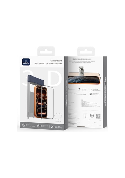 İphone 17 Wiwu Gt-032 Glass Ultra Serisi 3d Polarize Ekran Koruyucu Cam Uygulama Aparatı Şeffaf