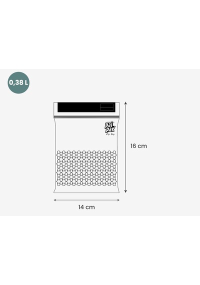 Zip Bag Kilitli Ve Çok Amaçlı Buzdolabı Poşeti 20 Adet 14x16 Cm