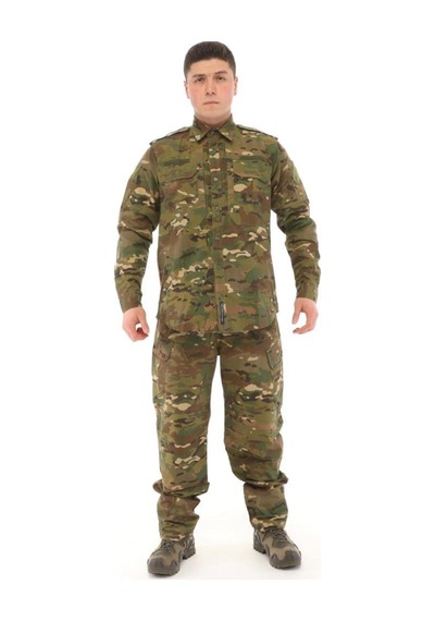 Erkek&kadın Outdoor Taktik Gömlek Pantolon İkili Takım Multicam - 615509040 Multicam