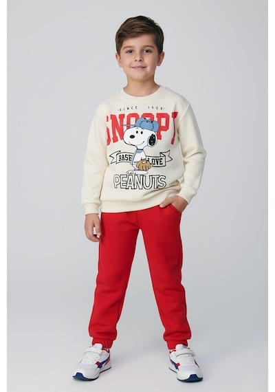 Erkek Çocuk Snoopy Baskılı Eşofman Takım Dmb-4141 Kırmızı