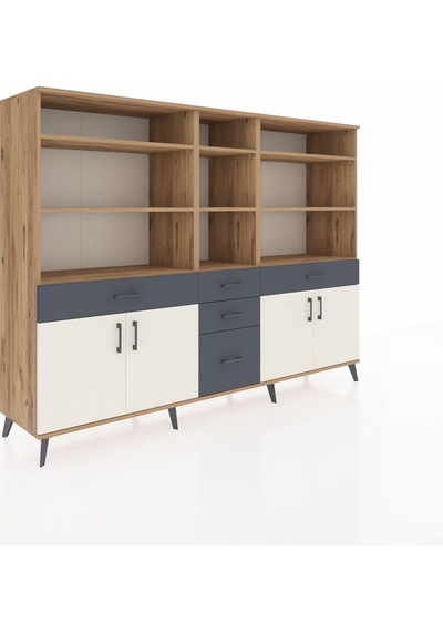Hyperion Dolap 11 Raflı 5 Çekmeceli 4 Kapaklı 220x44x163 Çam-ayta Çam-aytaşı/antrasit Hyperion Dolap 11 Raflı 5 Çekmeceli 4 Kapaklı 220x44x163 Çam-ayta Çam-aytaşı/antrasit