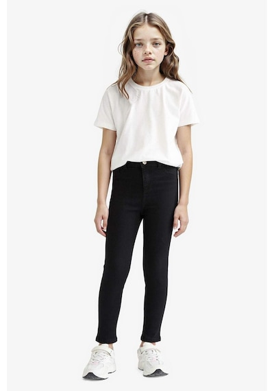 Defacto Kız Çocuk Okula Dönüş Skinny Fit Dar Paça Jean Pantolon E5875a825aubk27 Siyah
