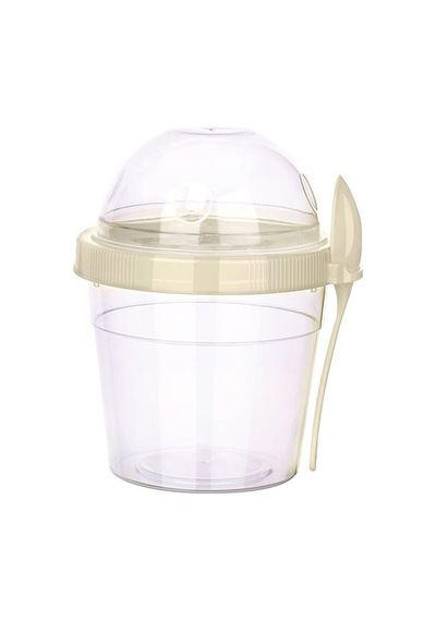 Hazneli Kaşıklı Yoğurt Ve Mama Saklama Kabı 500 Ml N1116742