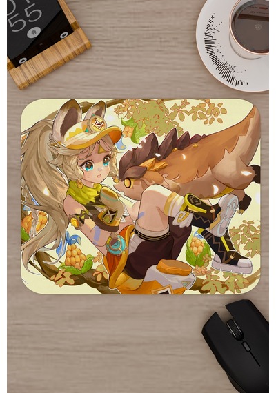 Kachina Genshin Impact Anime Oyuncu V2 - 22x18 Gaming Mouse Pad Fare Altlığı