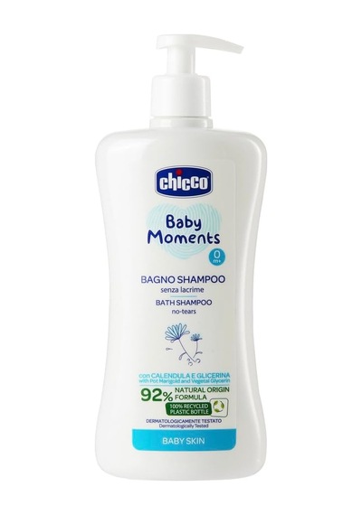 Chicco Baby Moments Doğal Saç ve Vücut Şampuanı 500 Ml