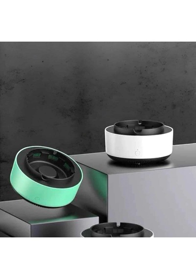 Sensörlü Elektronik Küllük Duman Ve Koku Giderici Çıkartılabilir Tepsili Pilli