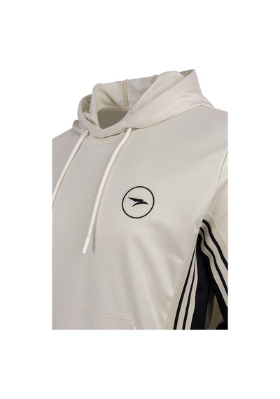 Maraton Boxy Erkek Kapüşonlu Bej Sweatshirt Bej