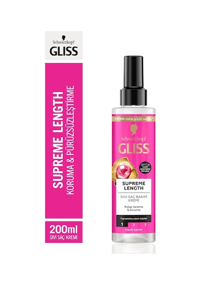 Schwarzkopf Gliss Supreme Length Sıvı Saç Bakım Kremi 200 ML