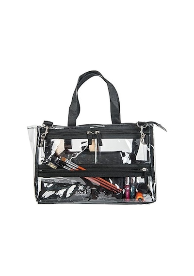 Shany Clear Travel Makeup Bag - Cosmetics Organizer